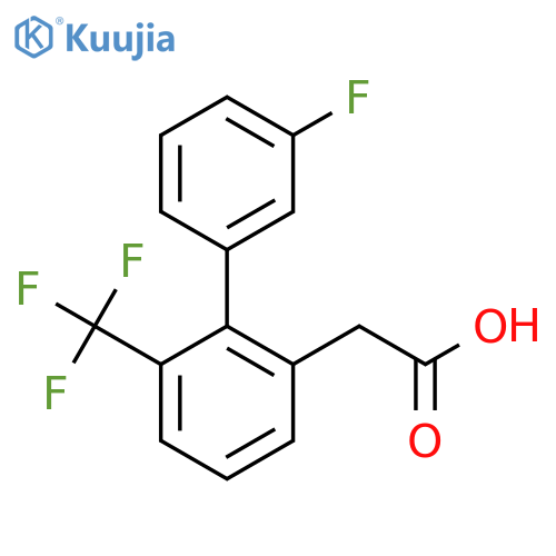 2-(3'-Fluoro-6-(trifluoromethyl)biphenyl-2-yl)acetic acid structure