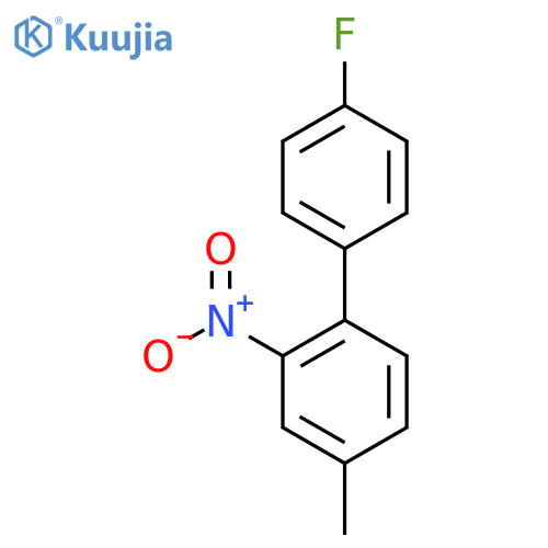4-Fluoro-4'-methyl-2'-nitrobiphenyl structure