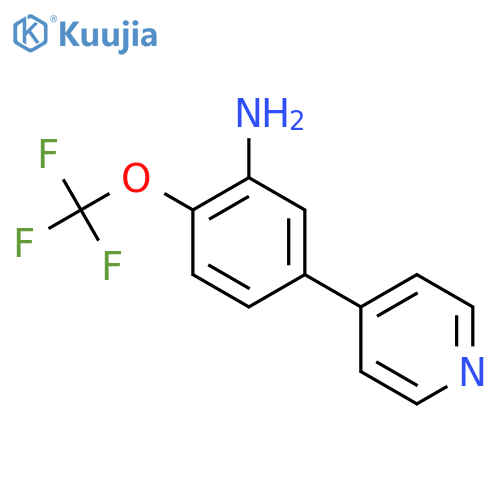 5-(Pyridin-4-yl)-2-(trifluoromethoxy)benzenamine structure