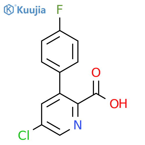 5-Chloro-3-(4-fluorophenyl)picolinic acid structure