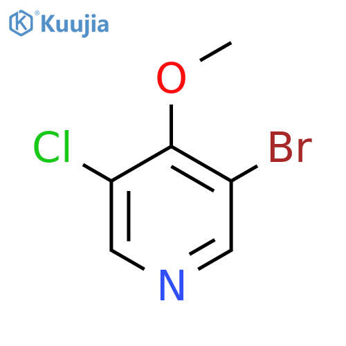 3-Bromo-5-chloro-4-methoxypyridine structure