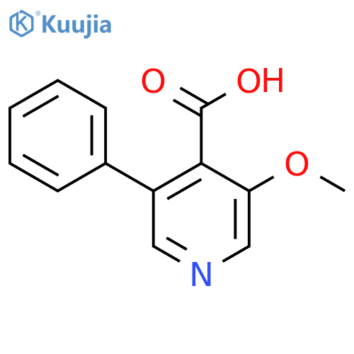5-Methoxy-3-phenyl-4-pyridinecarboxylic acid structure