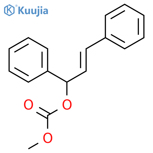 Carbonic acid, (2E)-1,3-diphenyl-2-propenyl methyl ester structure