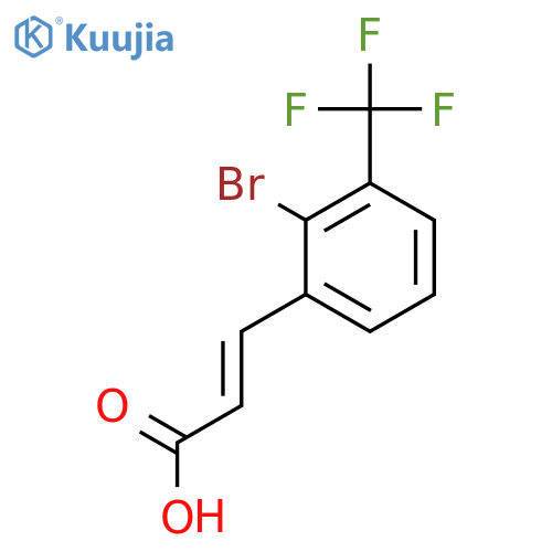 2-Bromo-3-(trifluoromethyl)cinnamic acid structure