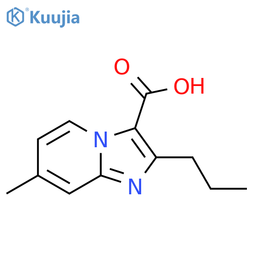 7-methyl-2-propylimidazo1,2-apyridine-3-carboxylic acid structure