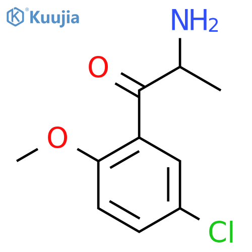 2-amino-1-(5-chloro-2-methoxyphenyl)propan-1-one structure
