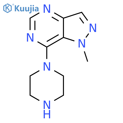 1-Methyl-7-piperazin-1-yl-1H-pyrazolo[4,3-d]pyrimidine structure