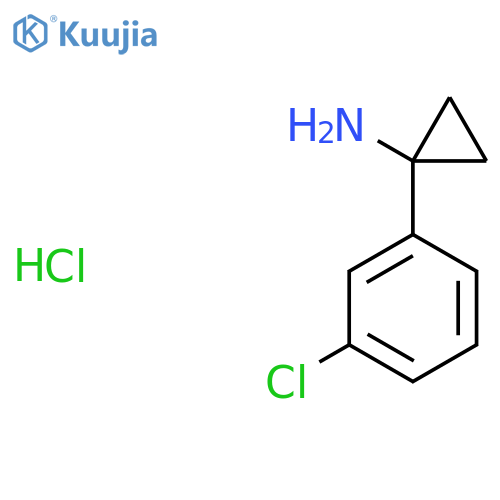 1-(3-Chlorophenyl)cyclopropan-1-amine hydrochloride structure