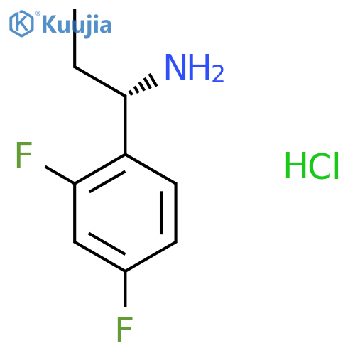 (1S)-1-(2,4-difluorophenyl)propan-1-amine structure