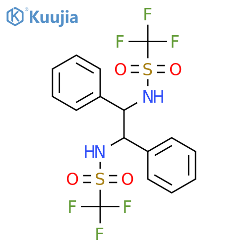 N,N'-((1S,2S)-1,2-Diphenylethane-1,2-diyl)bis(1,1,1-trifluoromethanesulfonamide) structure