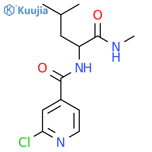 2-(2-chloropyridin-4-yl)formamido-N,4-dimethylpentanamide structure