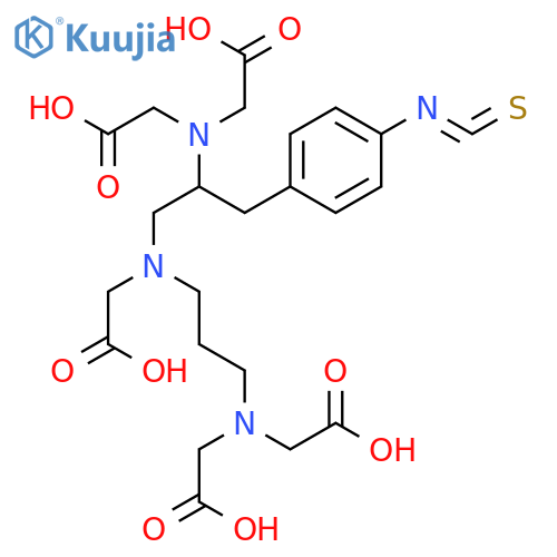 Glycine,N-[2-[bis(carboxymethyl)amino]-3-(4-isothiocyanatophenyl)propyl]-N-[2-[bis(carboxymethyl)amino]methylethyl]- structure