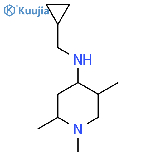N-(cyclopropylmethyl)-1,2,5-trimethylpiperidin-4-amine structure