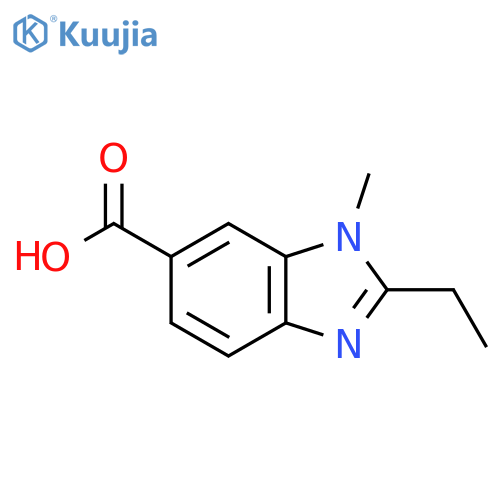 2-Ethyl-1-methyl-1H-benzimidazole-6-carboxylic acid structure