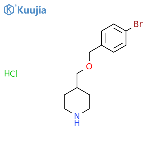 4-{(4-Bromobenzyl)oxymethyl}piperidinehydrochloride structure