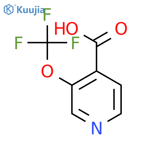 3-(trifluoromethoxy)isonicotinic acid structure