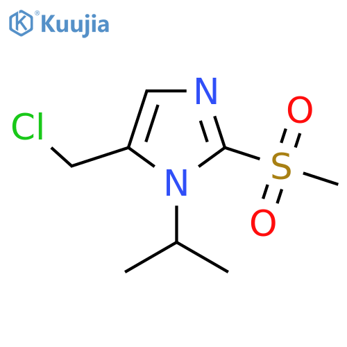 5-(Chloromethyl)-2-methanesulfonyl-1-(propan-2-yl)-1H-imidazole structure