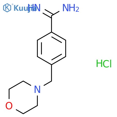 4-(morpholinomethyl)benzamidine;hydrochloride structure