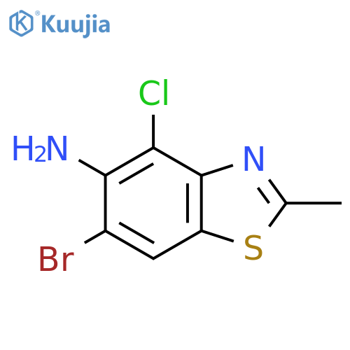 6-BROMO-4-CHLORO-2-METHYLBENZO[D]THIAZOL-5-AMINE structure