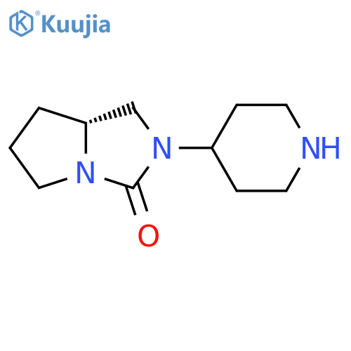 (R)-2-(Piperidin-4-YL)tetrahydro-1H-pyrrolo[1,2-C]imidazol-3(2H)-one structure