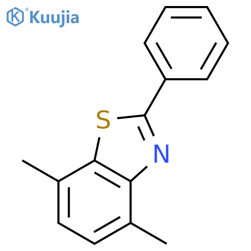 Benzothiazole, 4,7-dimethyl-2-phenyl- structure