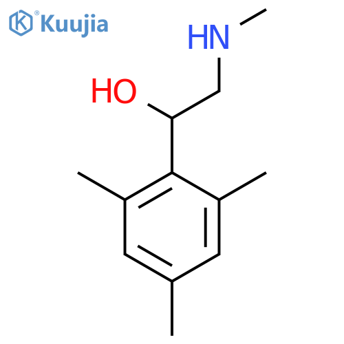 2-(methylamino)-1-(2,4,6-trimethylphenyl)ethan-1-ol structure