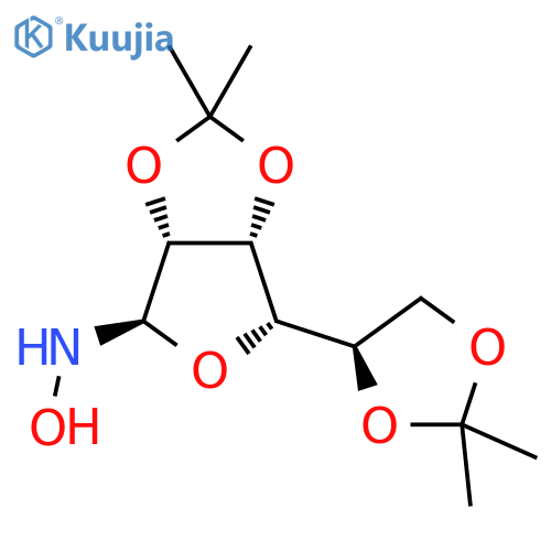 N-Hydroxy-2,3:5,6-bis-O-(1-methylethylidene)-alpha-D-glucofuranosylamine structure