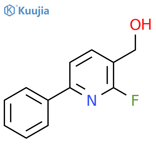2-Fluoro-6-phenylpyridine-3-methanol structure