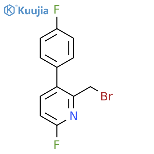 2-Bromomethyl-6-fluoro-3-(4-fluorophenyl)pyridine structure