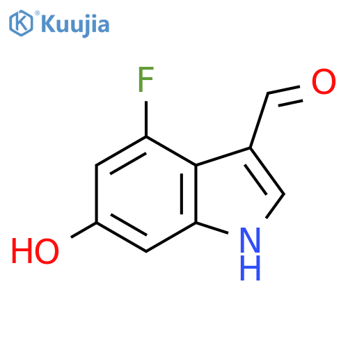 4-Fluoro-6-hydroxy-1h-indole-3-carbaldehyde structure