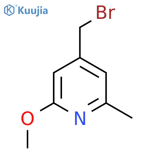 4-Bromomethyl-2-methoxy-6-methylpyridine structure
