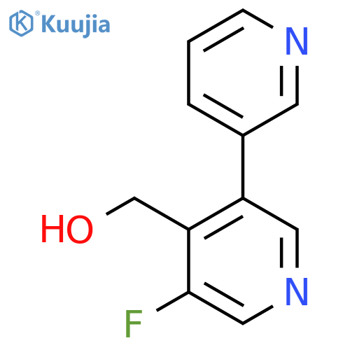 3-Fluoro-5-(pyridin-3-yl)pyridine-4-methanol structure