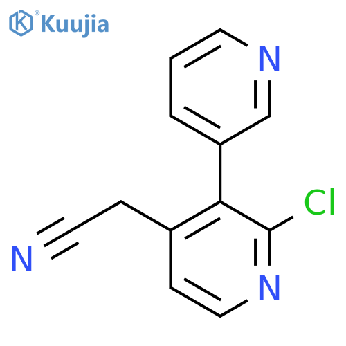2-Chloro-3-(pyridin-3-yl)pyridine-4-acetonitrile structure