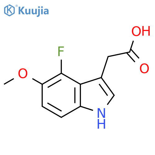 4-Fluoro-5-methoxyindole-3-acetic acid structure