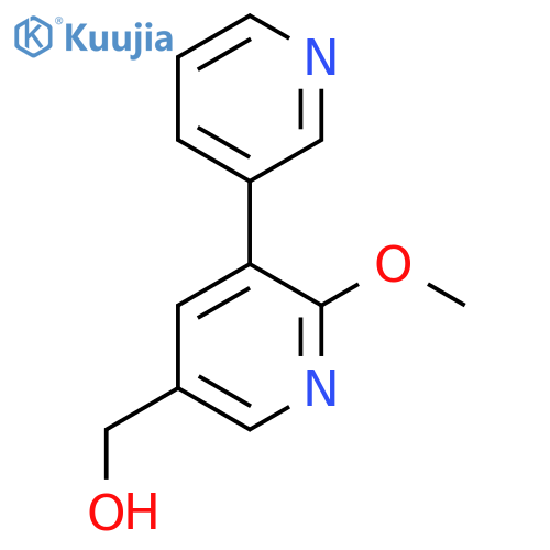 6-Methoxy-5-(pyridin-3-yl)pyridine-3-methanol structure