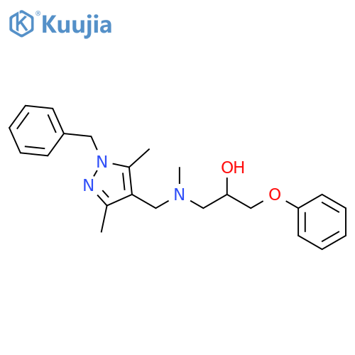 1-(((1-Benzyl-3,5-dimethyl-1H-pyrazol-4-yl)methyl)(methyl)amino)-3-phenoxypropan-2-ol structure