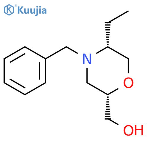 2-Morpholinemethanol, 5-ethyl-4-(phenylmethyl)-, (2S,5R)- structure