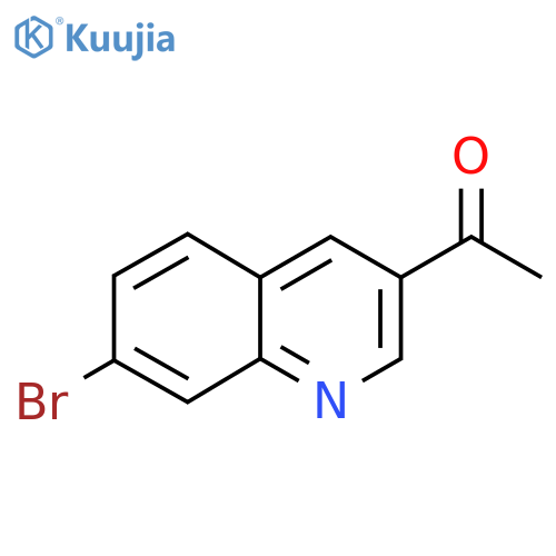 1-(7-bromo-3-quinolyl)ethanone structure