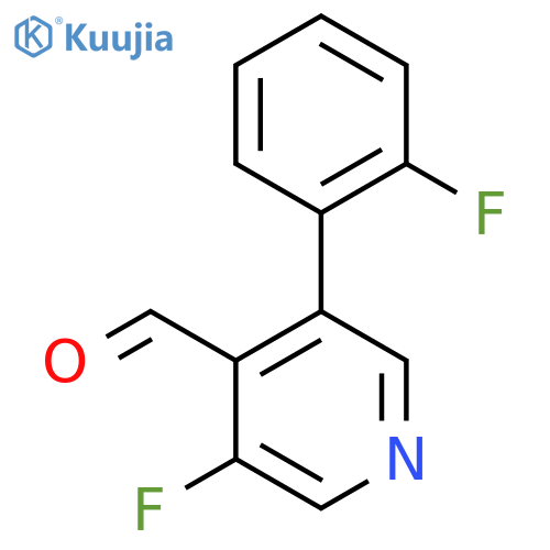 3-Fluoro-5-(2-fluorophenyl)isonicotinaldehyde structure