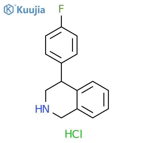 4-(4-fluorophenyl)-1,2,3,4-tetrahydroisoquinoline hydrochloride structure