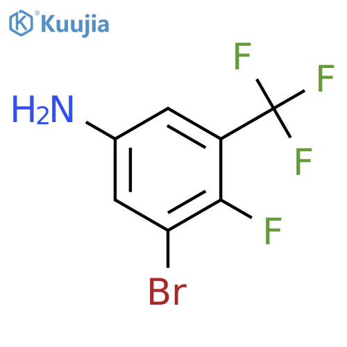 3-Bromo-4-fluoro-5-(trifluoromethyl)aniline structure