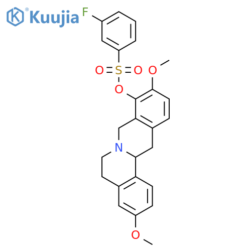 3-Fluorobenzenesulfonic Acid 5,8,13,13a-Tetrahydro-3,10-dimethoxy-6H-dibenzoa,gquinolizin-9-yl Ester structure