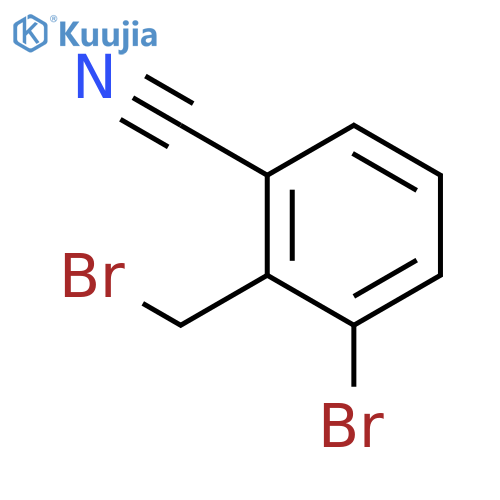 3-Bromo-2-(bromomethyl)benzonitrile structure