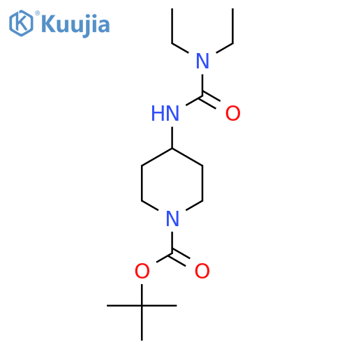 Tert-Butyl 4-(3,3-diethylureido)piperidine-1-carboxylate structure
