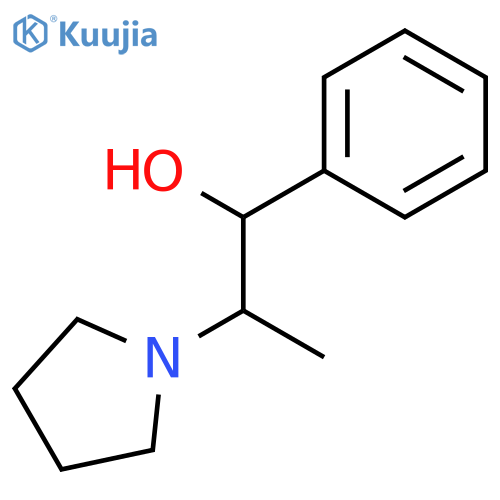 (1S,2R)-1-Phenyl-2-(1-pyrrolidinyl)propan-1-ol structure