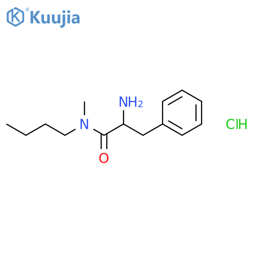 2-Amino-N-butyl-N-methyl-3-phenylpropanamidehydrochloride structure