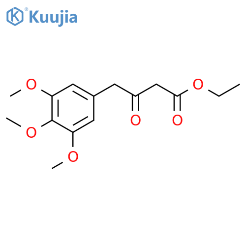 ethyl 3-oxo-4-(3,4,5-trimethoxyphenyl)butanoate structure