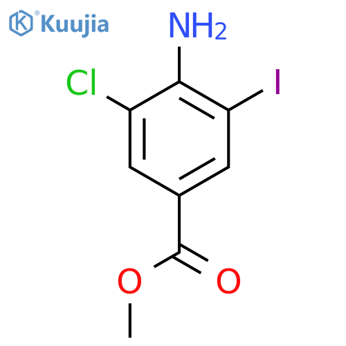 Methyl 4-amino-3-chloro-5-iodobenzoate structure