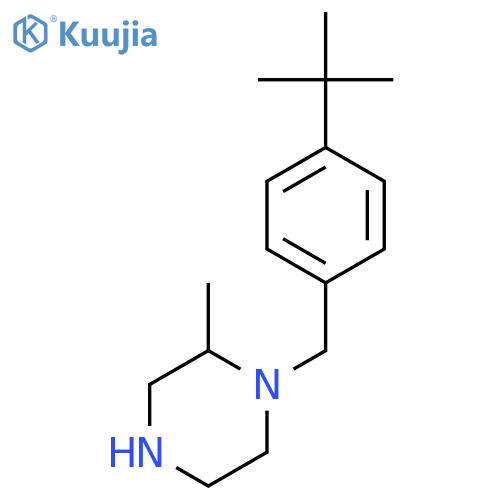 1-[(4-Tert-butylphenyl)methyl]-2-methylpiperazine structure