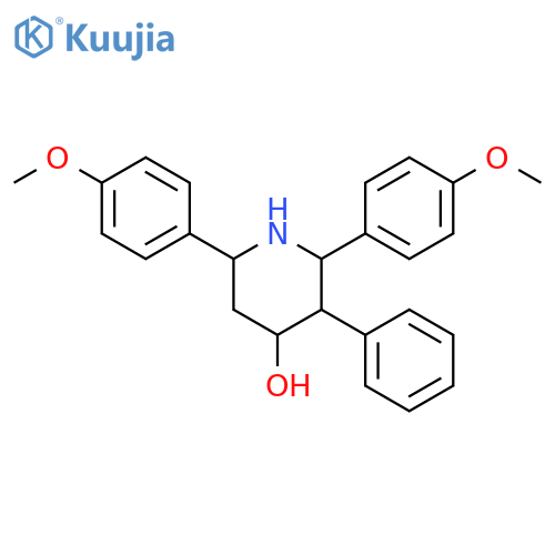 4-Piperidinol,2,6-bis(4-methoxyphenyl)-3-phenyl- structure